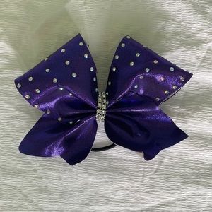 Purple Cheer Bow